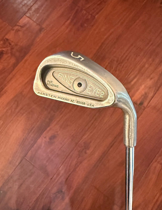 PING Eye 2 Black Dot 5 Iron R-Flex Steel Standard-Length NEW GRIP.