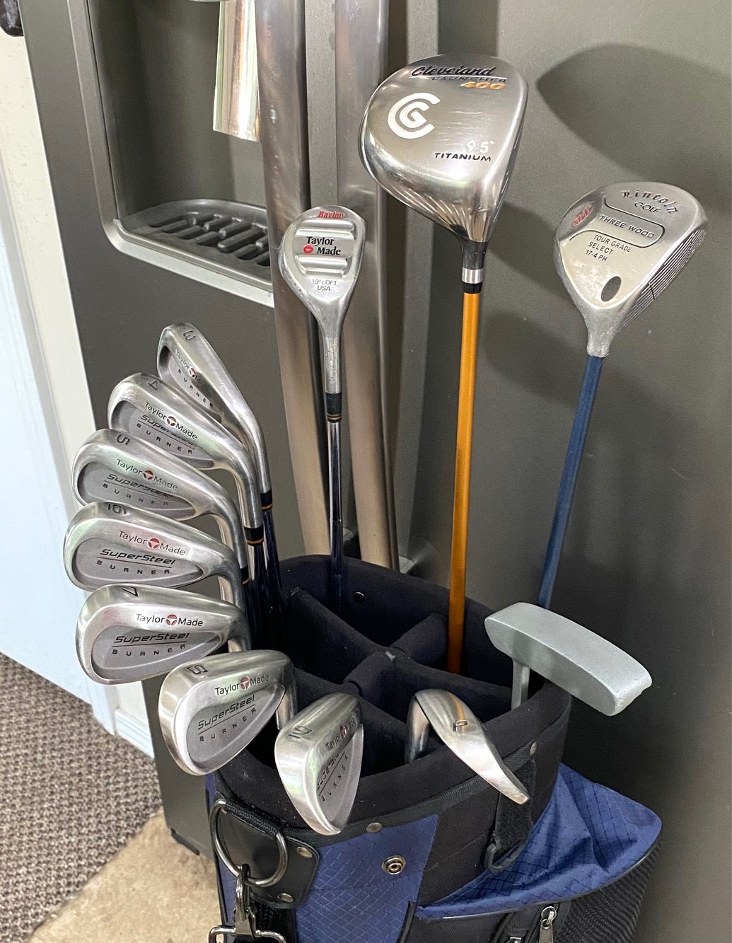 TaylorMade Burner Super Steel/Cleveland Full Set of Golf Clubs W/Bag