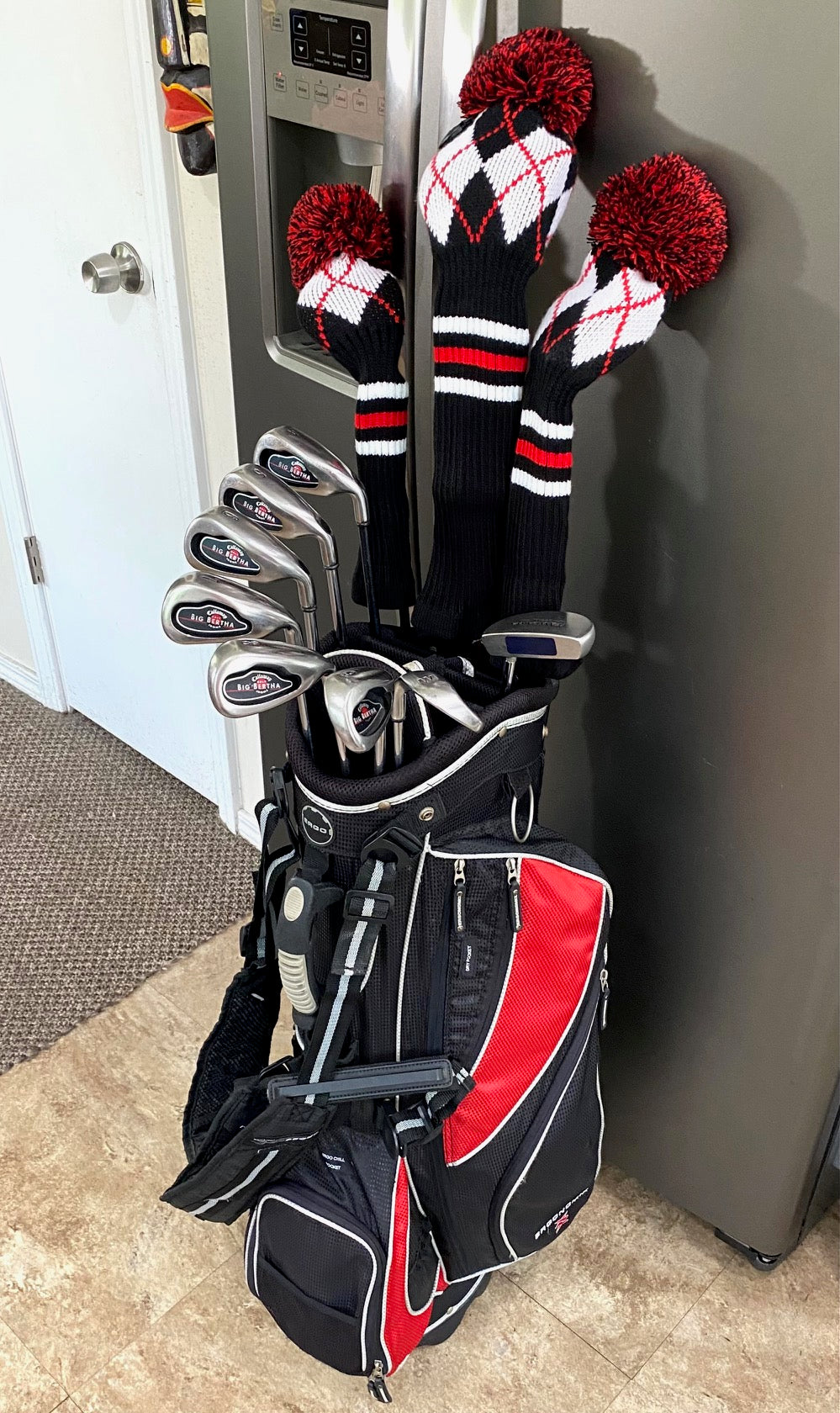 Callaway Big Bertha/Adams XTD Full Set of Golf Clubs W/Bag & ALL NEW GRIPS