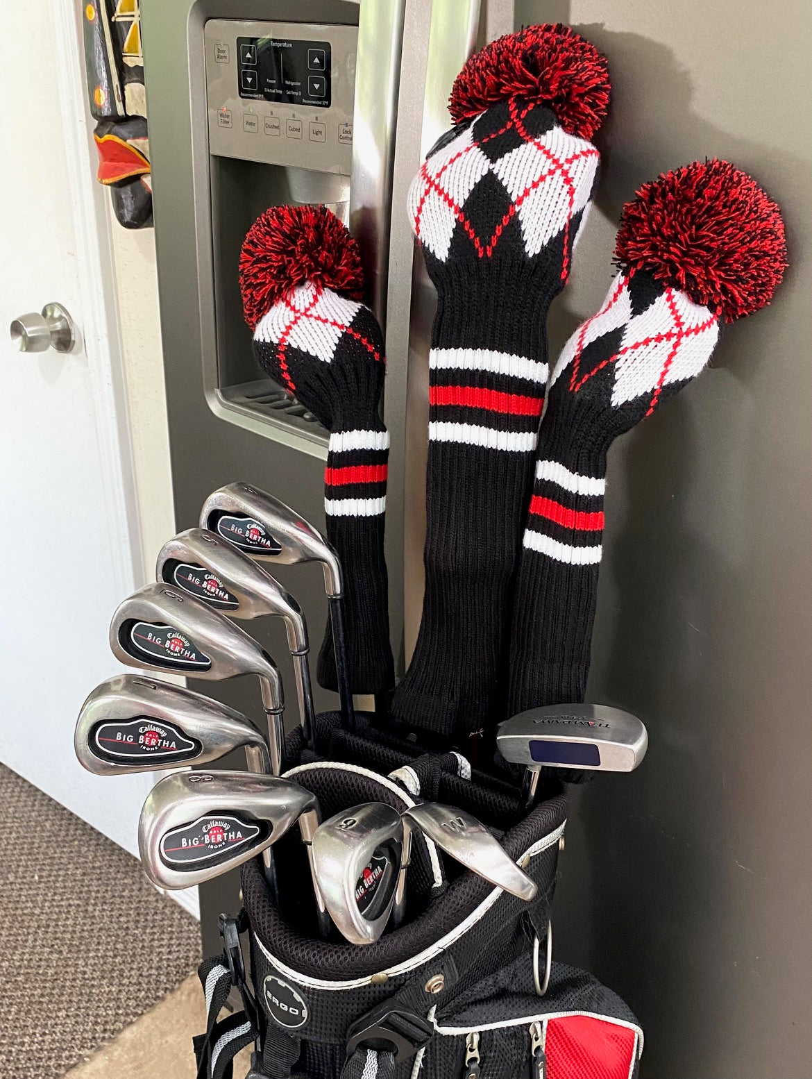 Callaway Big Bertha/Adams XTD Full Set of Golf Clubs W/Bag & ALL NEW GRIPS