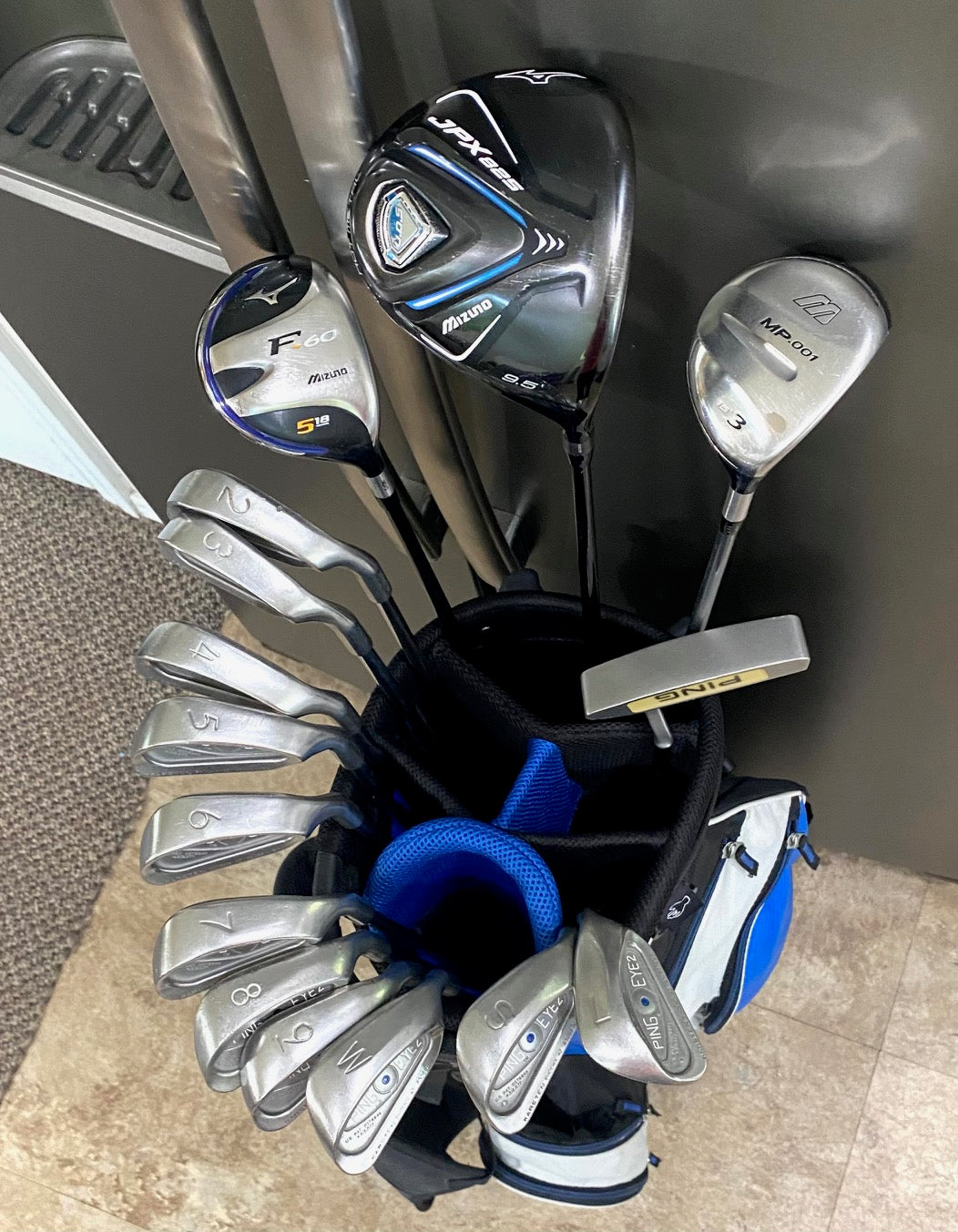 PENDING PICKUP PING Eye 2 Blue Dot/Mizuno Full Set of Golf Clubs W/Bag