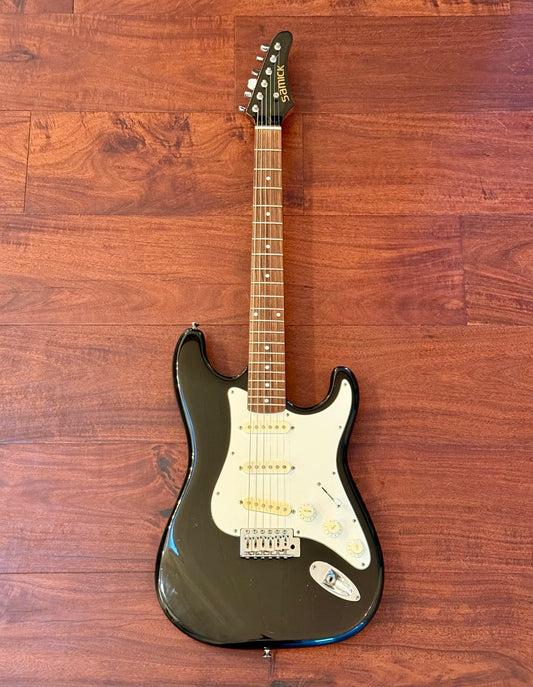 Vintage Samick LS-10/BK 1990's Black Electric Guitar