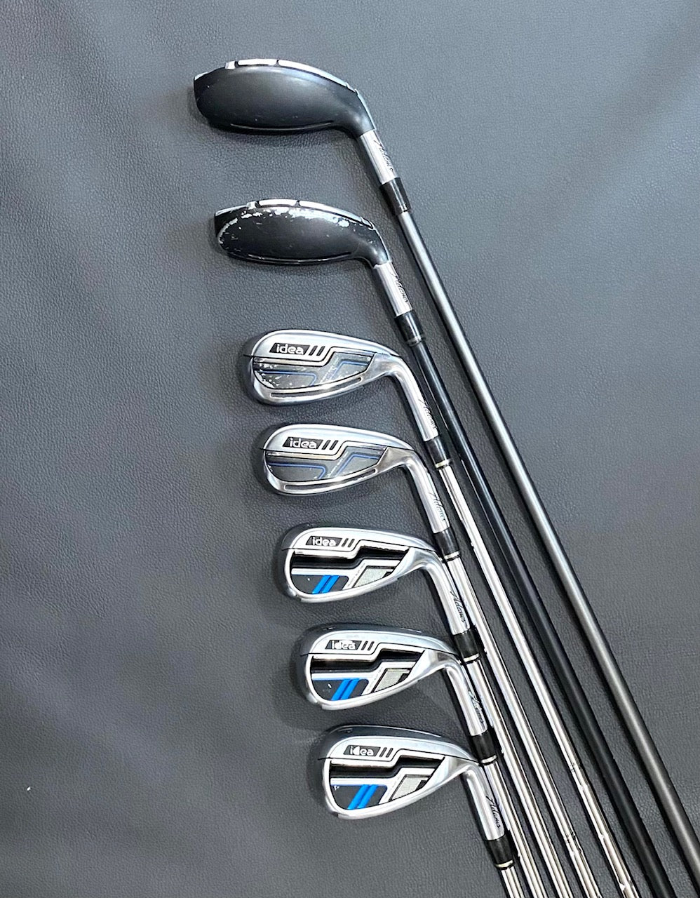 Adams IDEA 2014 Model Irons/Hybrids Golf Clubs Set W/NEW GRIPS