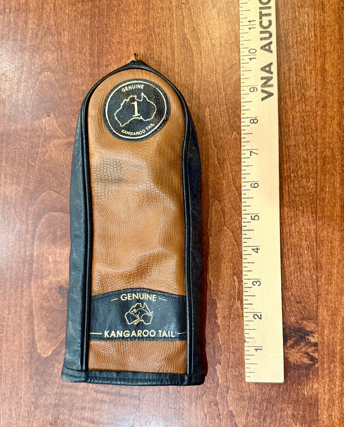 Vintage Genuine Kangaroo Leather Driver Club Headcover #1