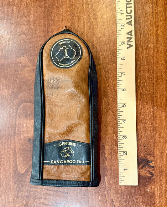 Vintage Genuine Kangaroo Leather Driver Club Headcover #1