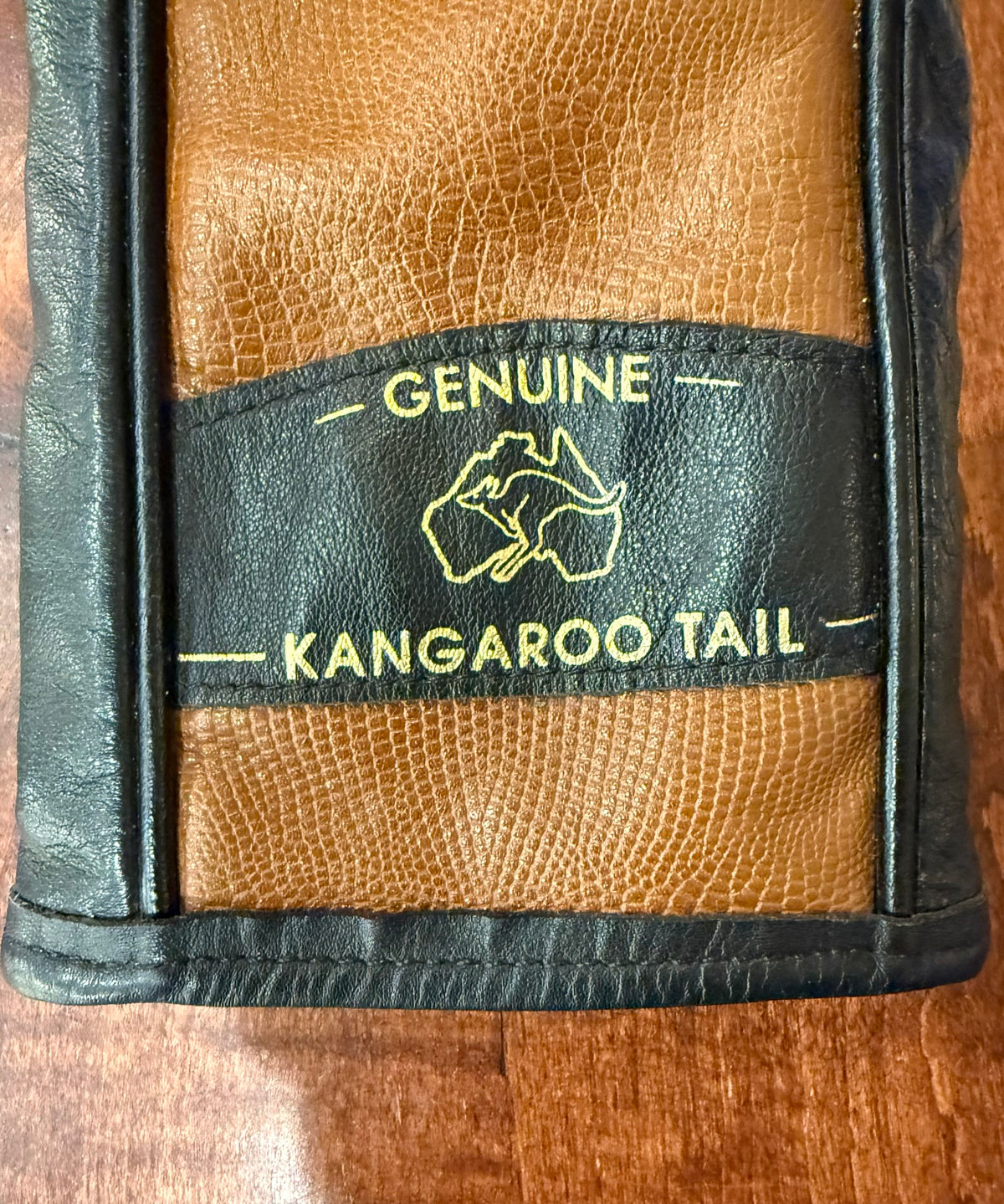 Vintage Genuine Kangaroo Leather Driver Club Headcover #1