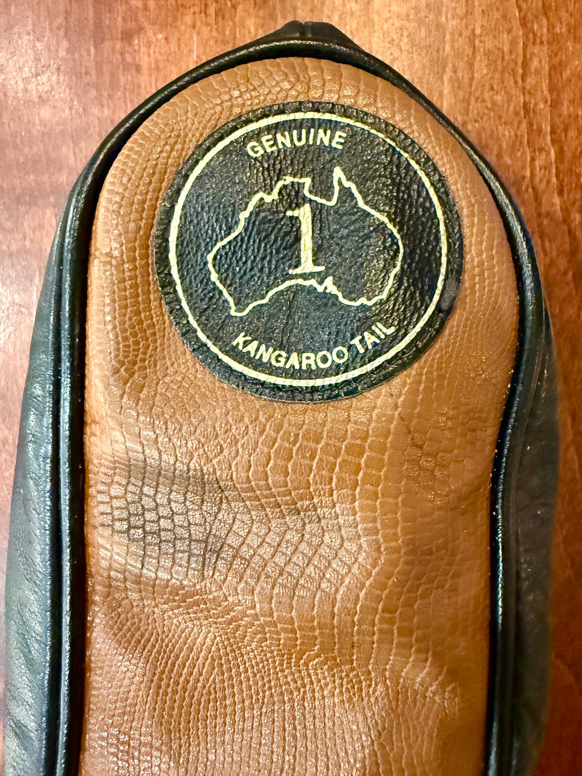 Vintage Genuine Kangaroo Leather Driver Club Headcover #1