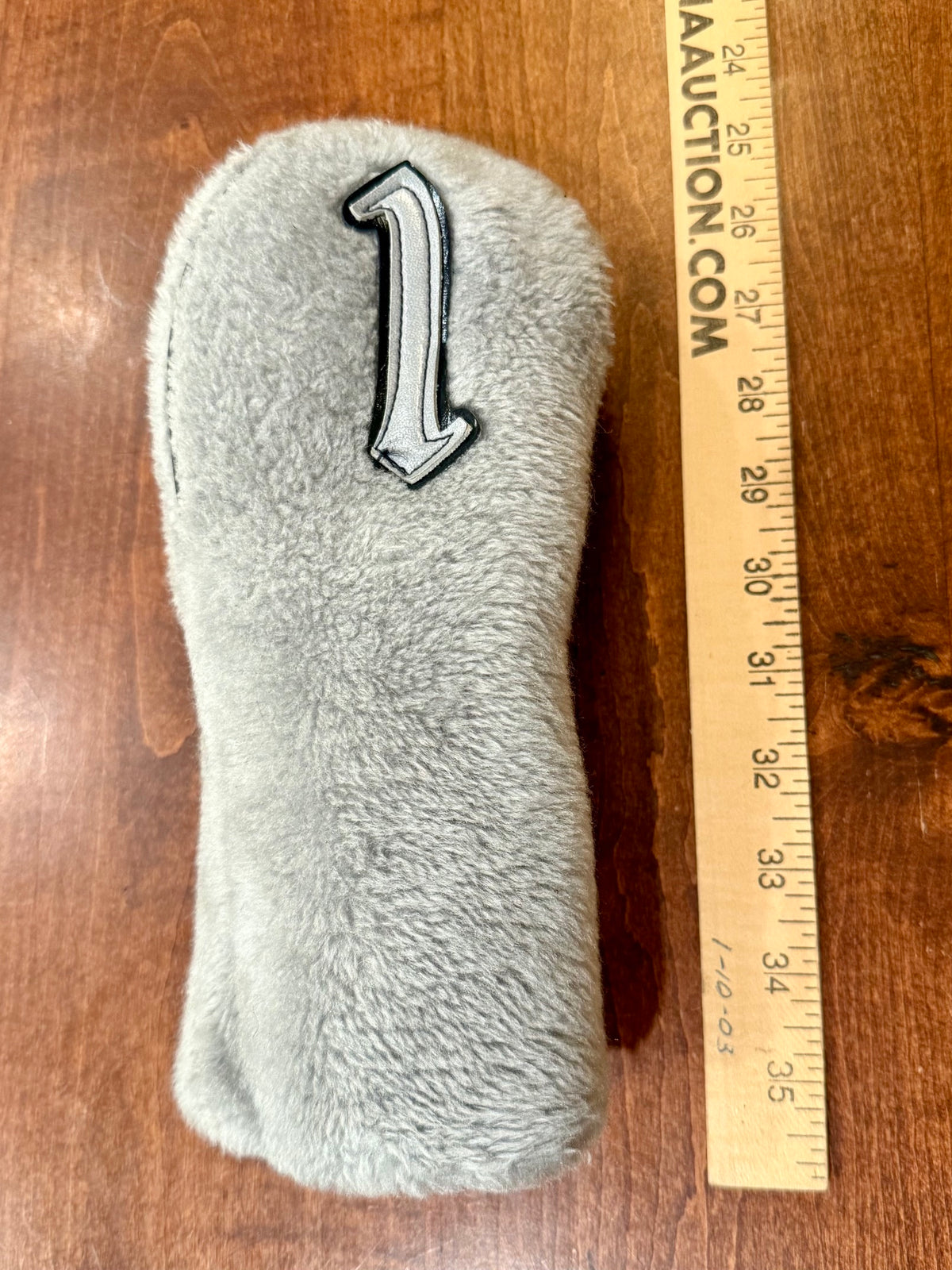 Vintage Fuzzy Grey Driver #1 Club Headcover