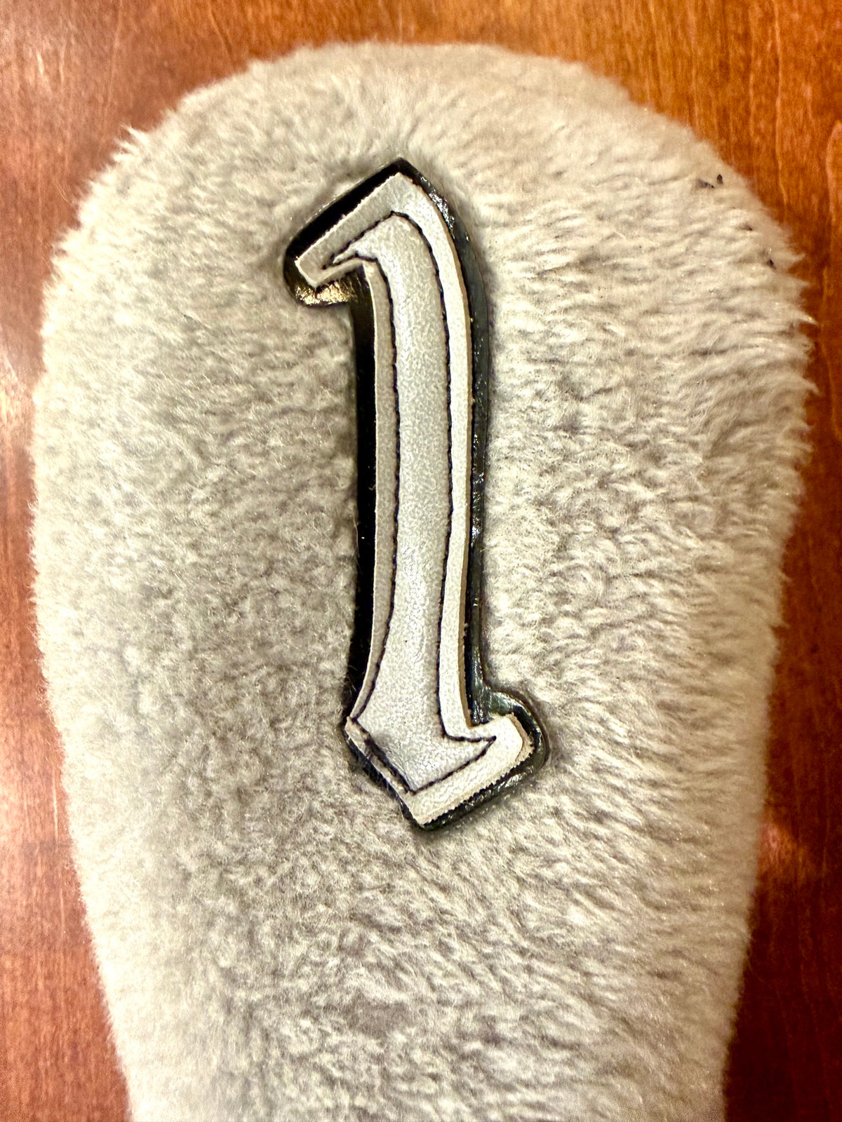 Vintage Fuzzy Grey Driver #1 Club Headcover