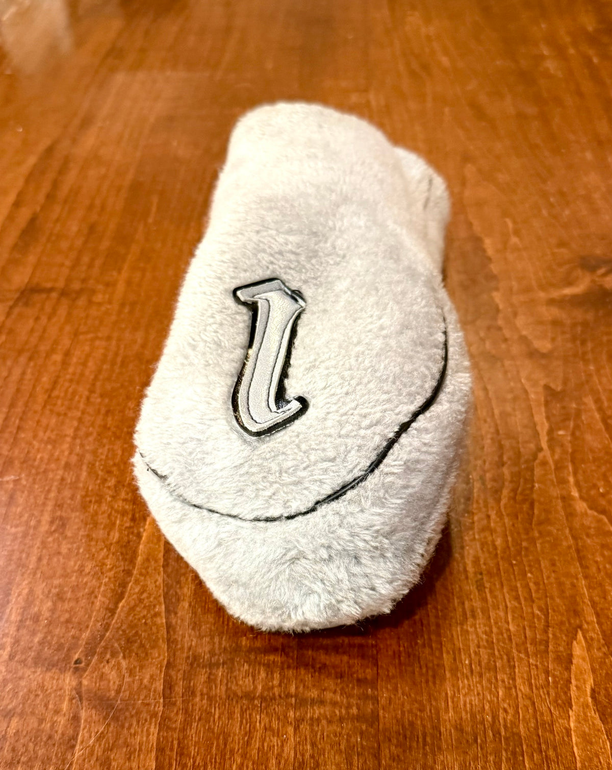 Vintage Fuzzy Grey Driver #1 Club Headcover