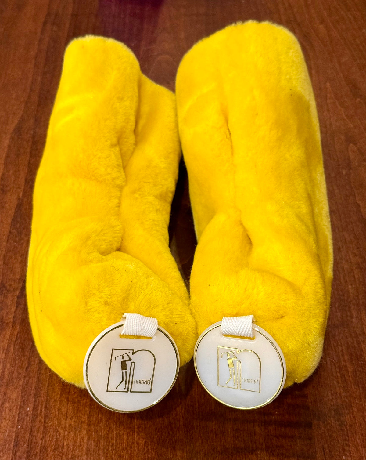 Vintage LIKE NEW Nomad Fuzzy Yellow Club Headcover Set of 2 (3 & 5)