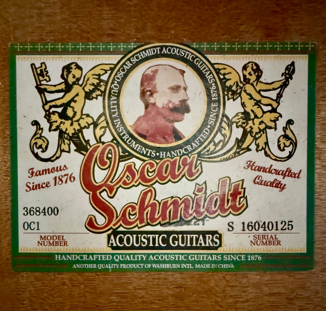 Oscar Schmidt by Washburn OC1 3/4 Classical Guitar