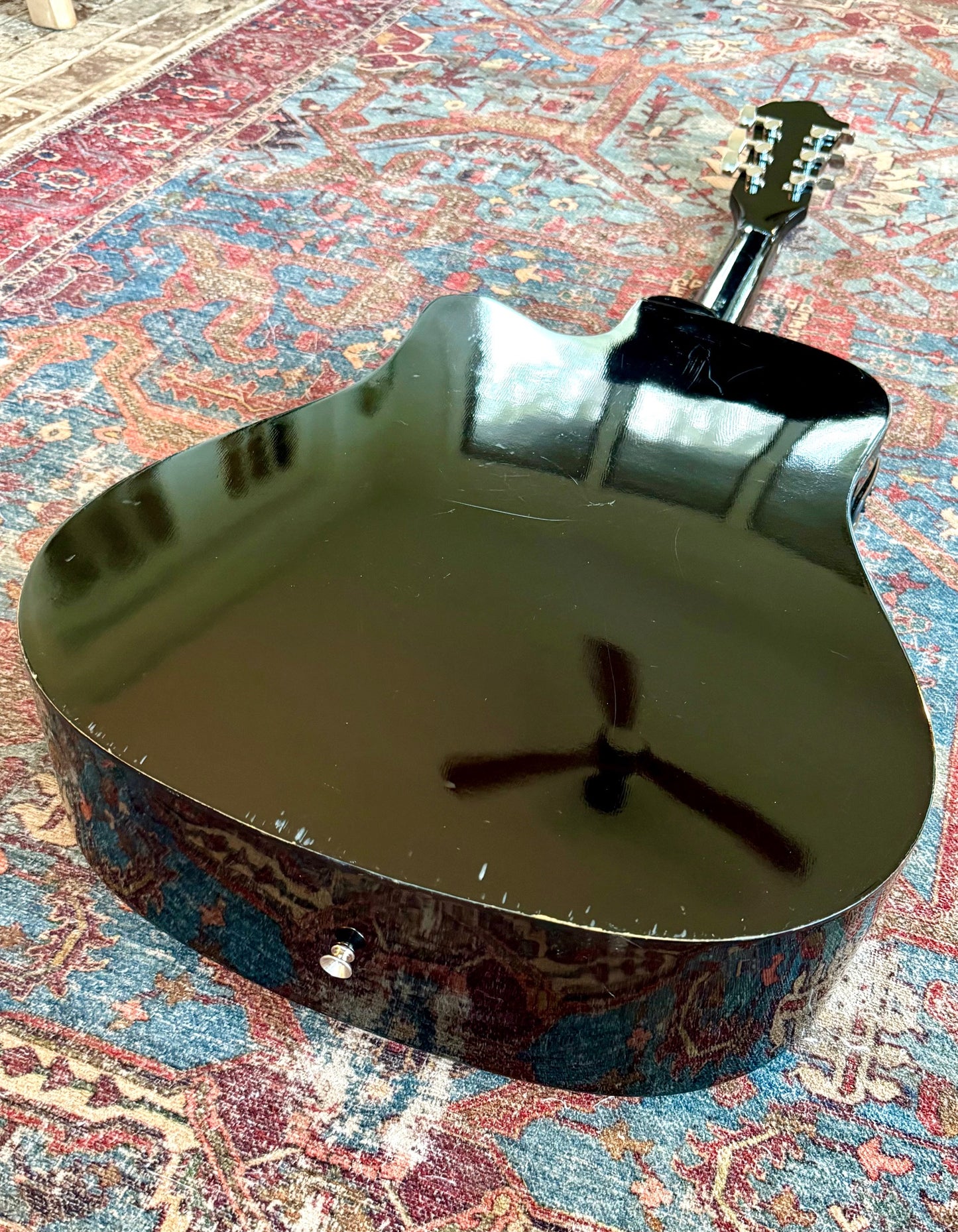 Galveston Black Acoustic Electric Guitar