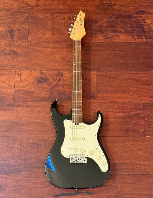 Vinci Signature Series Black Electric Guitar