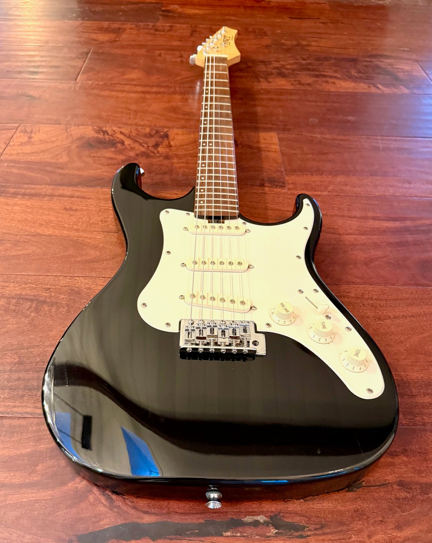 Vinci Signature Series Black Electric Guitar