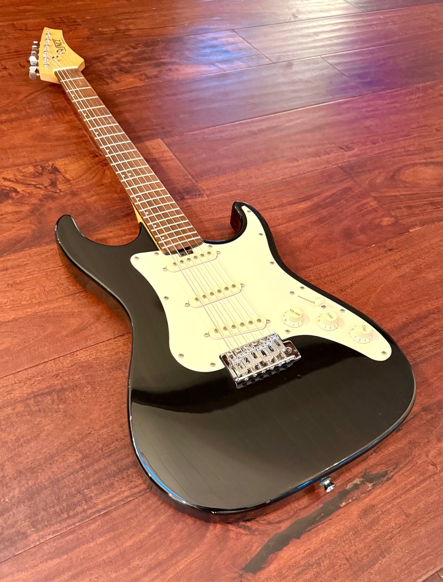 Vinci Signature Series Black Electric Guitar