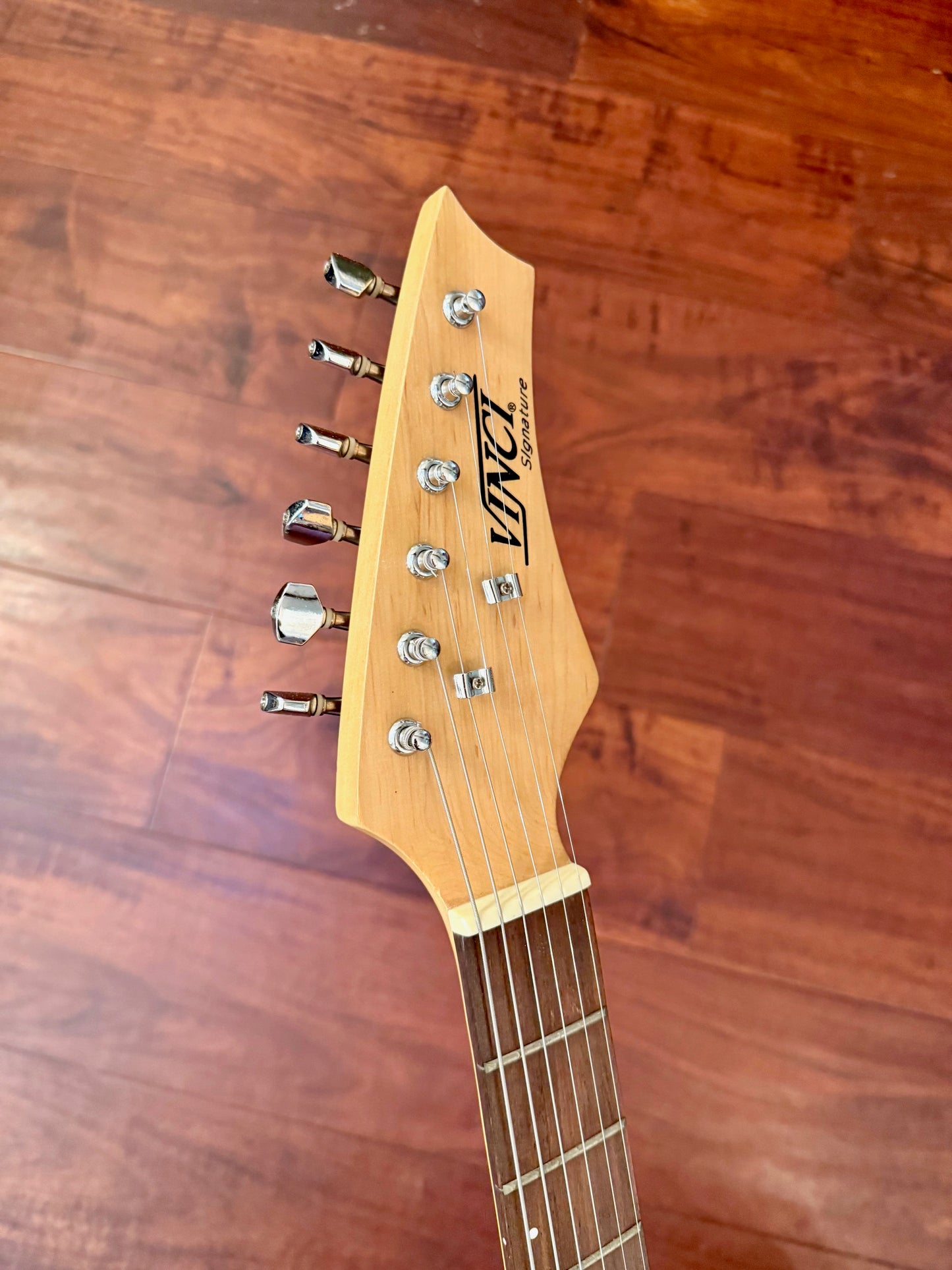 Vinci Signature Series Black Electric Guitar