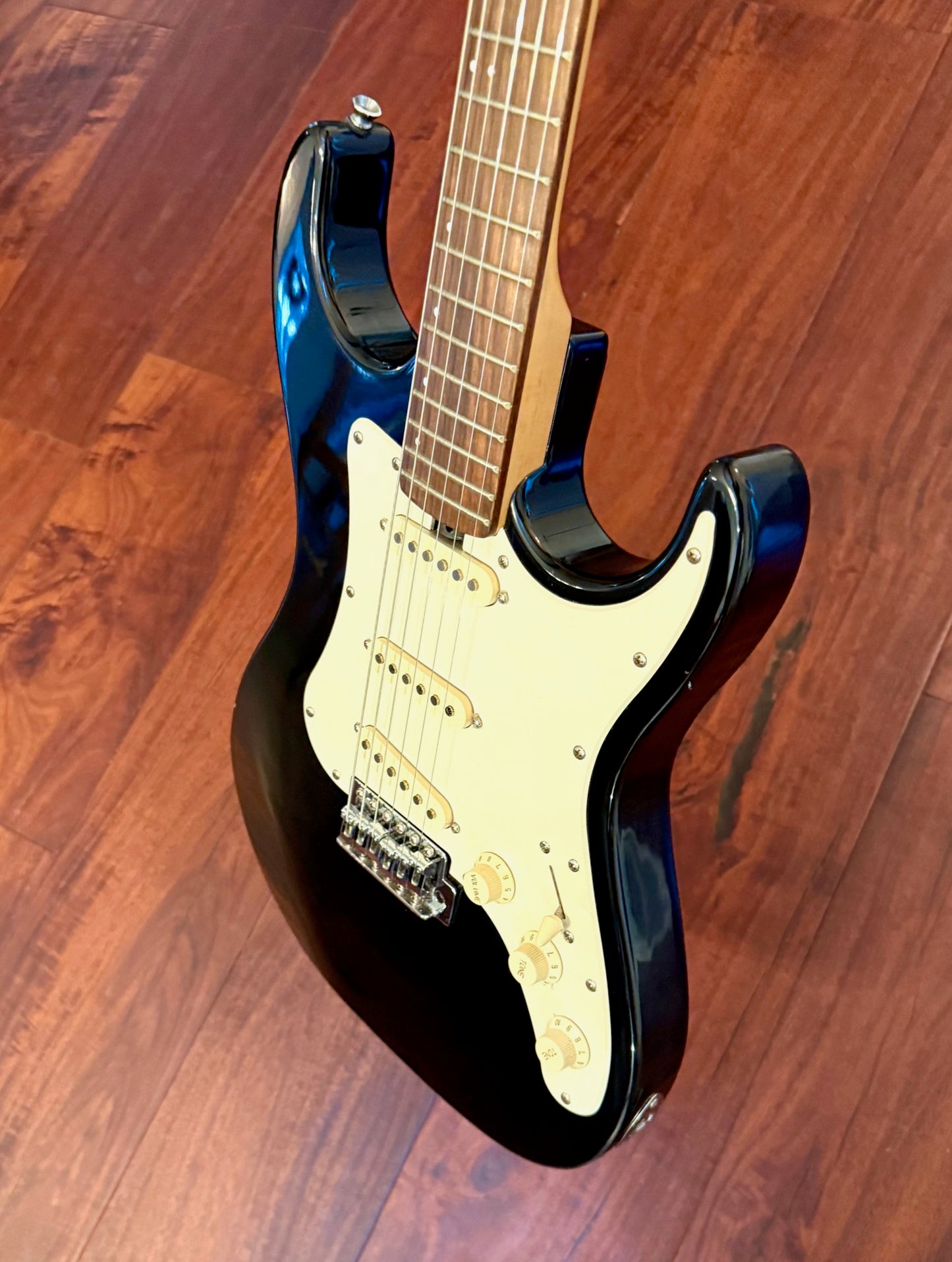 Vinci Signature Series Black Electric Guitar