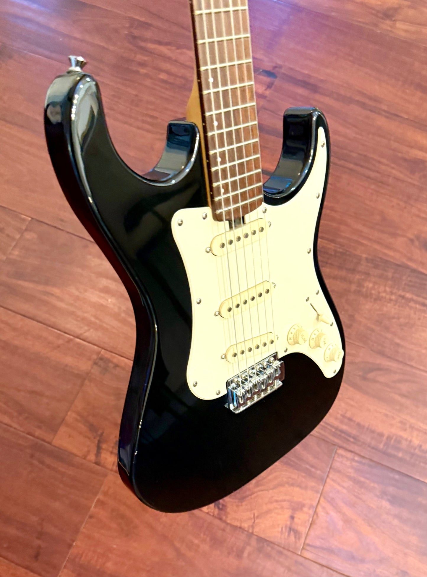 Vinci Signature Series Black Electric Guitar