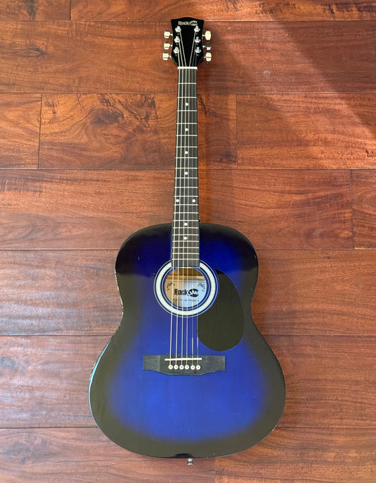 RockJam RJW-101 Blue Acoustic Guitar EXCELLENT CONDITION