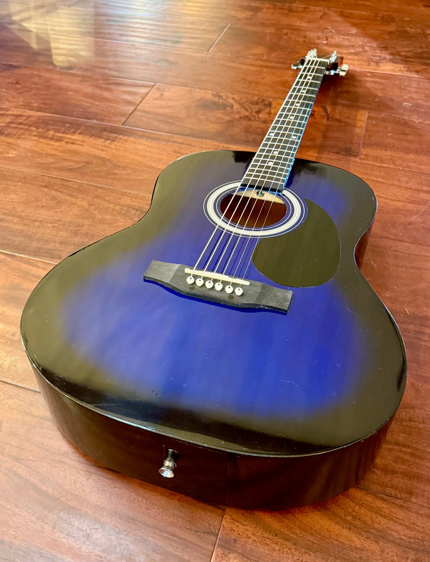 RockJam RJW-101 Blue Acoustic Guitar EXCELLENT CONDITION