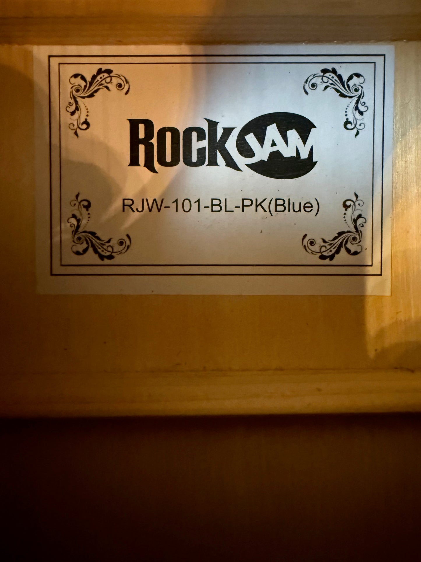RockJam RJW-101 Blue Acoustic Guitar EXCELLENT CONDITION