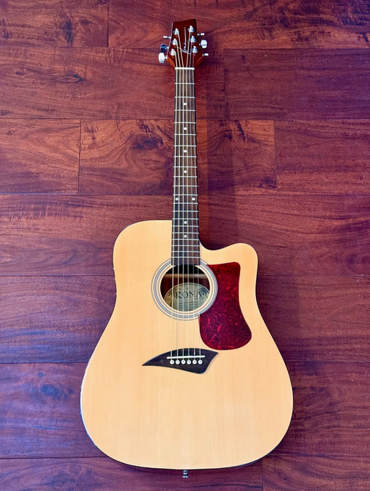 Kona K1GL Acoustic Cutaway Guitar