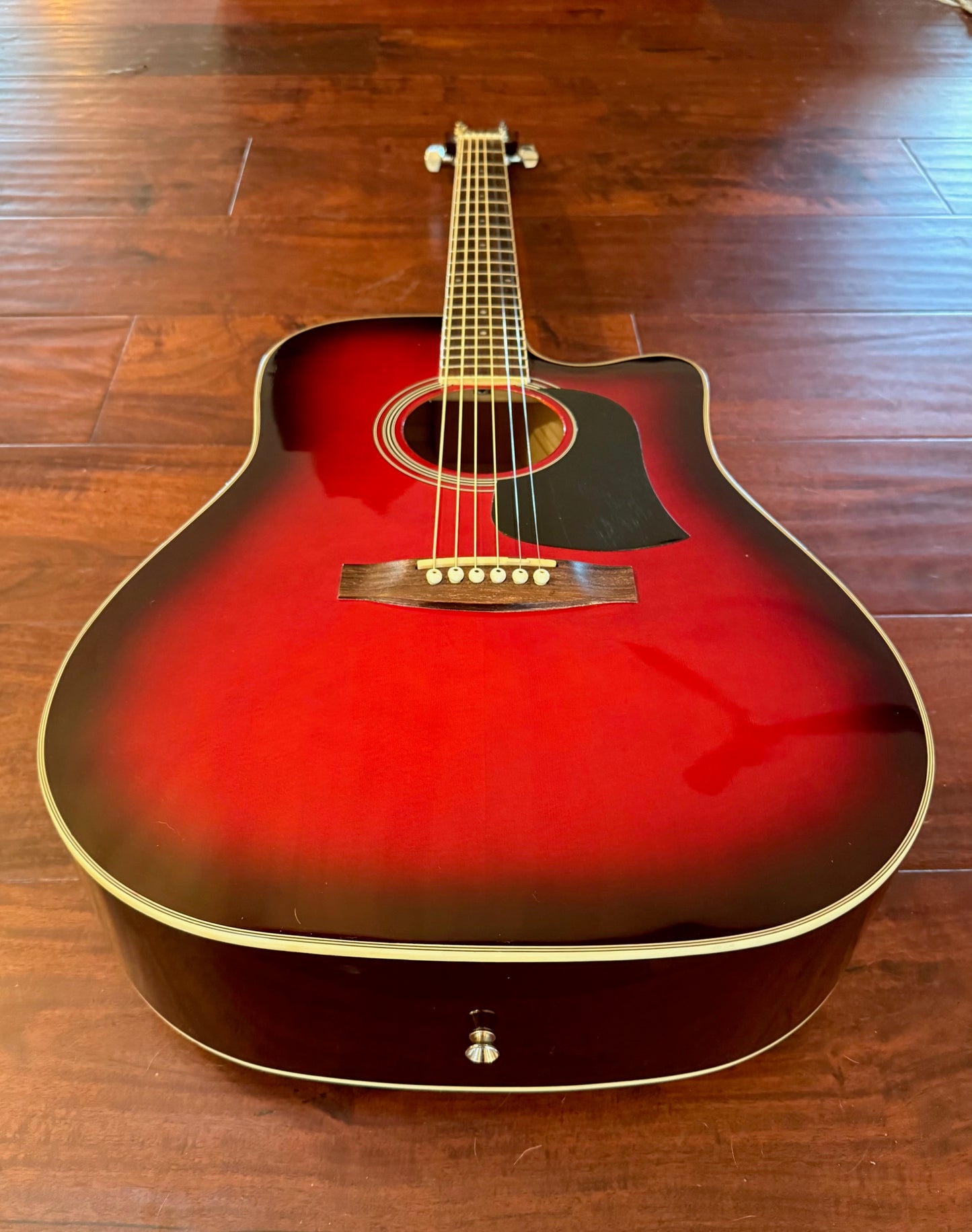 Aria AW-20CE-RS Acoustic Electric Guitar