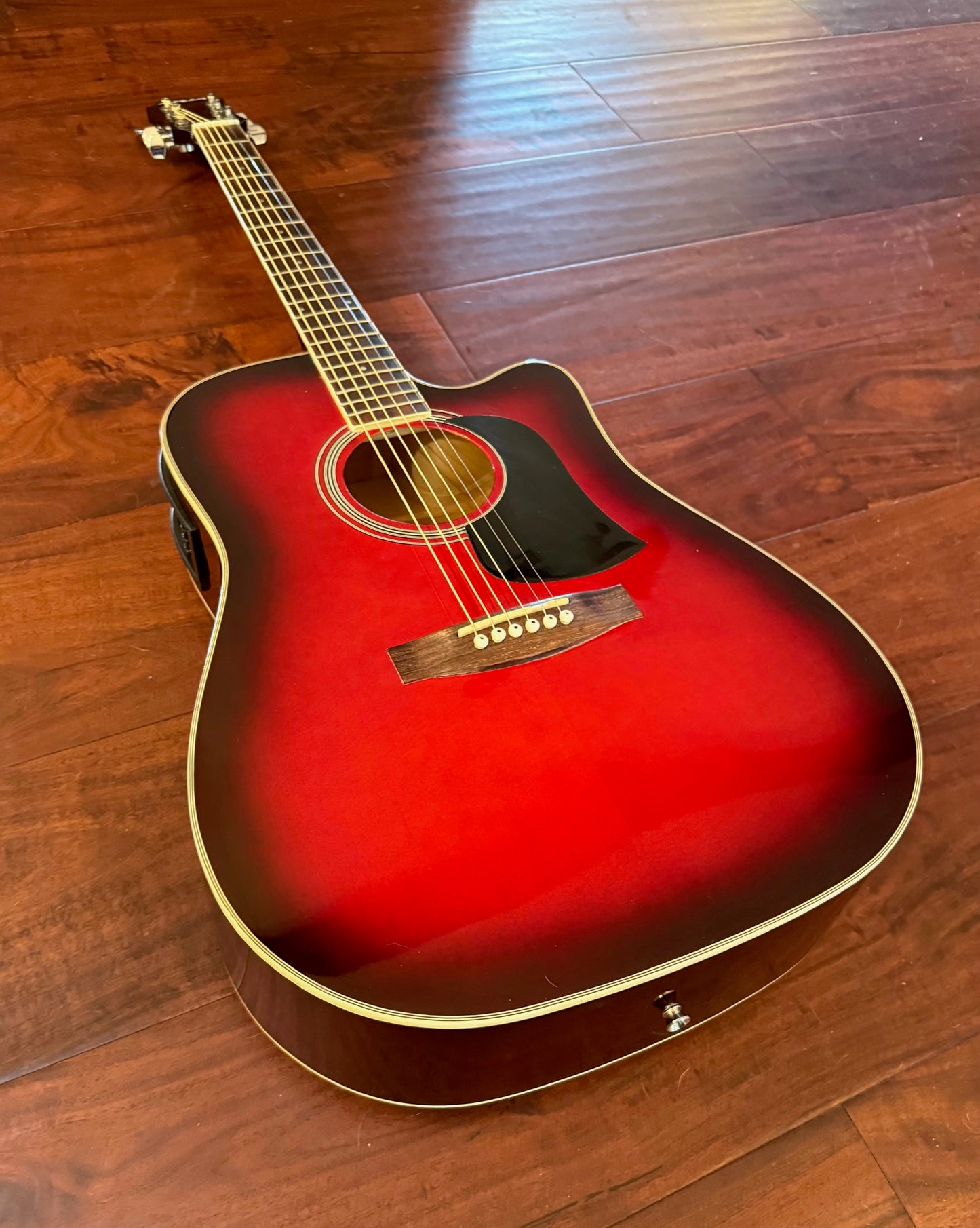 Aria AW-20CE-RS Acoustic Electric Guitar