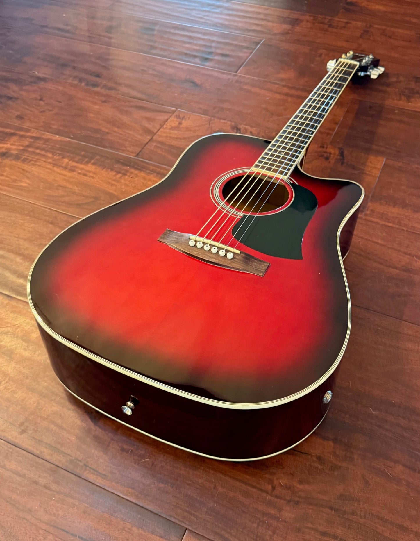 Aria AW-20CE-RS Acoustic Electric Guitar