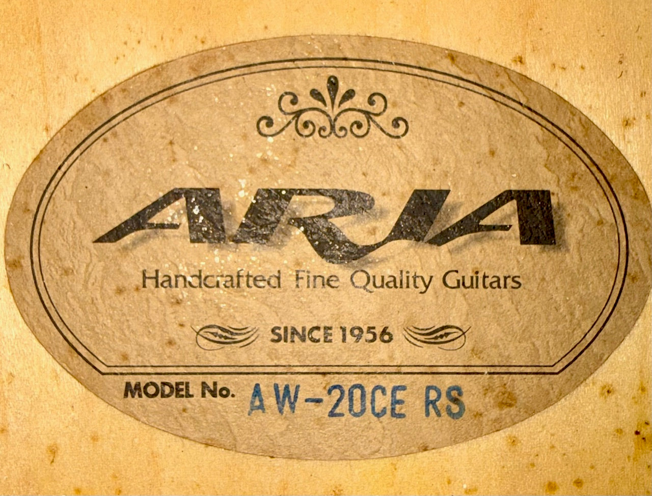 Aria AW-20CE-RS Acoustic Electric Guitar