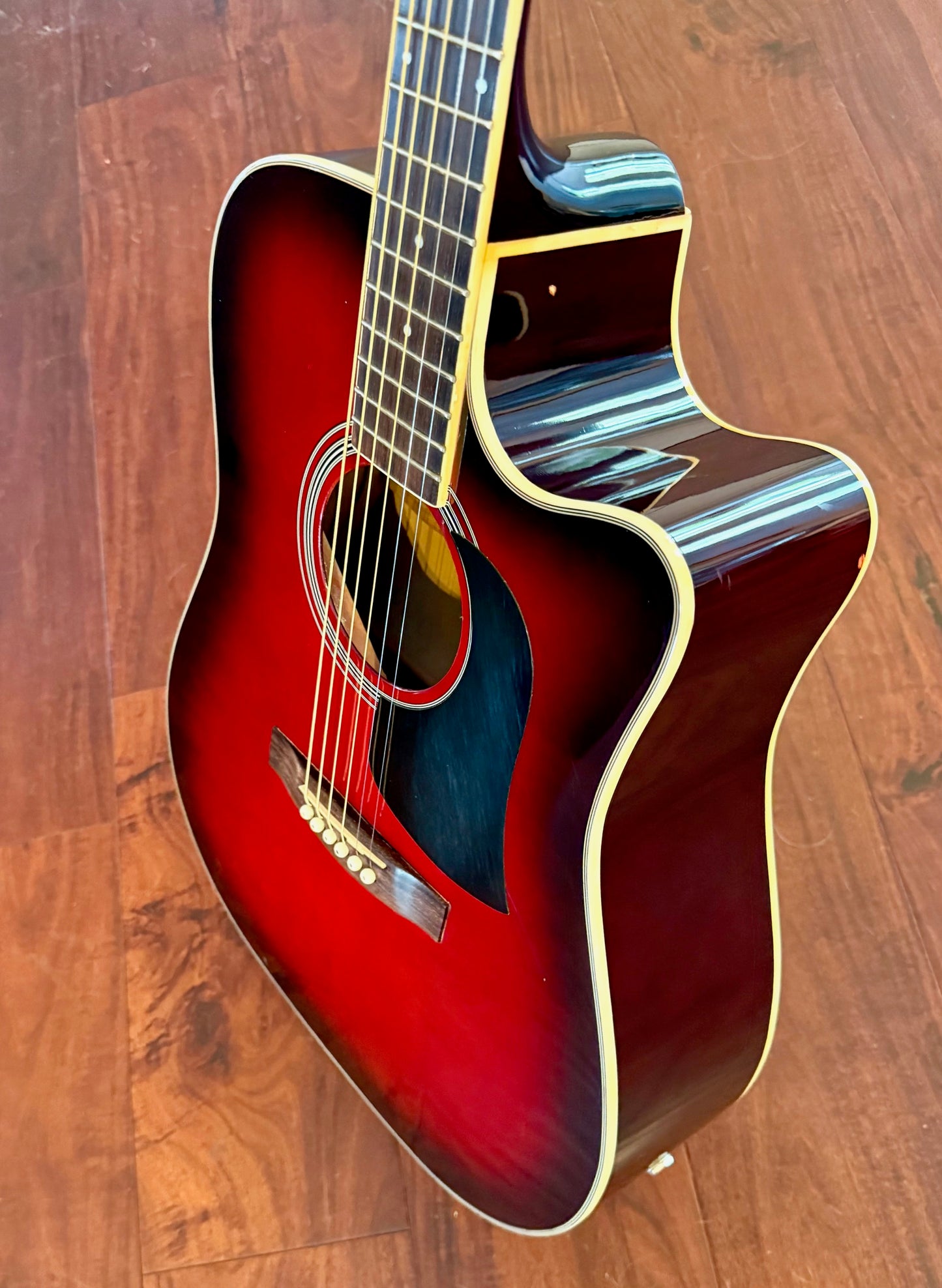 Aria AW-20CE-RS Acoustic Electric Guitar