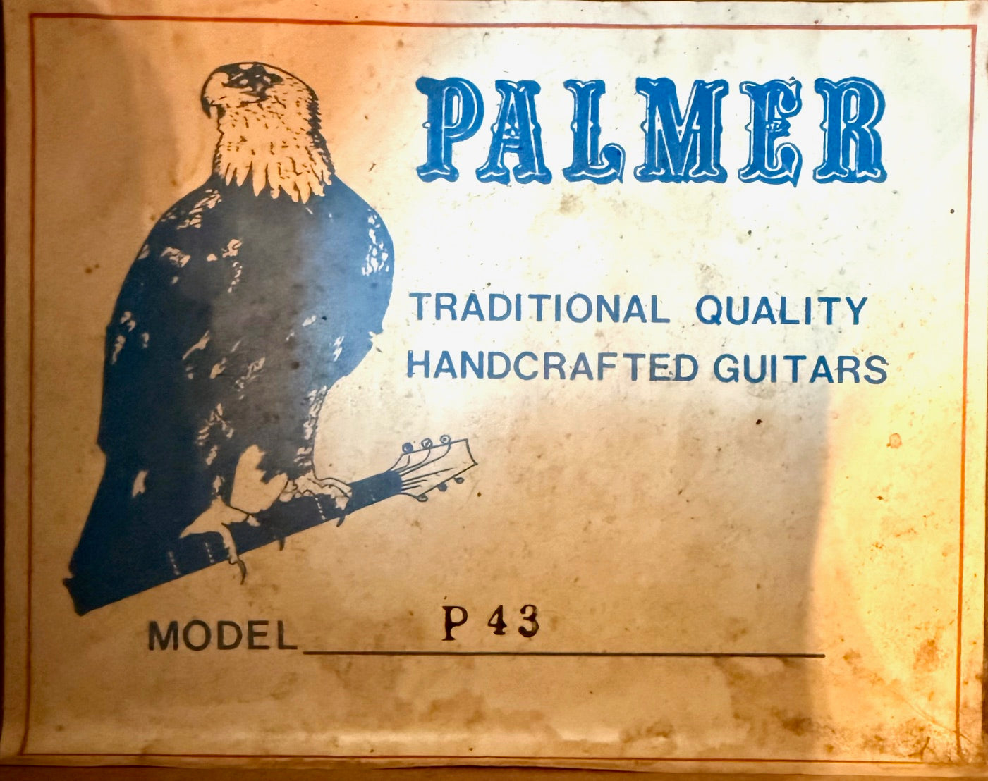 Vintage Palmer P43 Acoustic Guitar