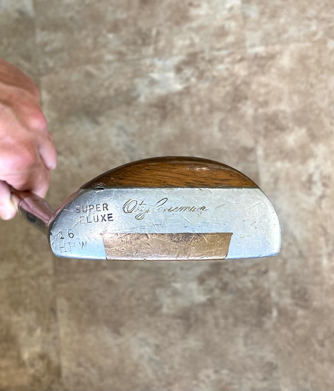 RARE Vintage Otey Crisman Model-16 HBW Super Deluxe Hickory Putter Golf Club