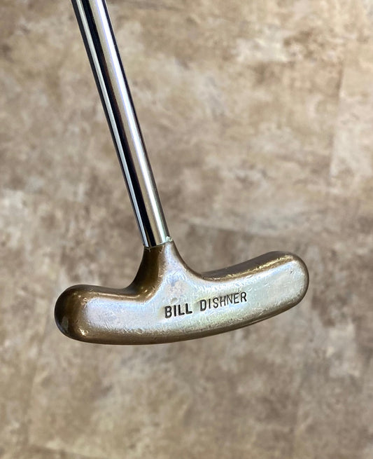 Vintage Bill Dishner Wooden Grip 35.25" Putter Golf Club