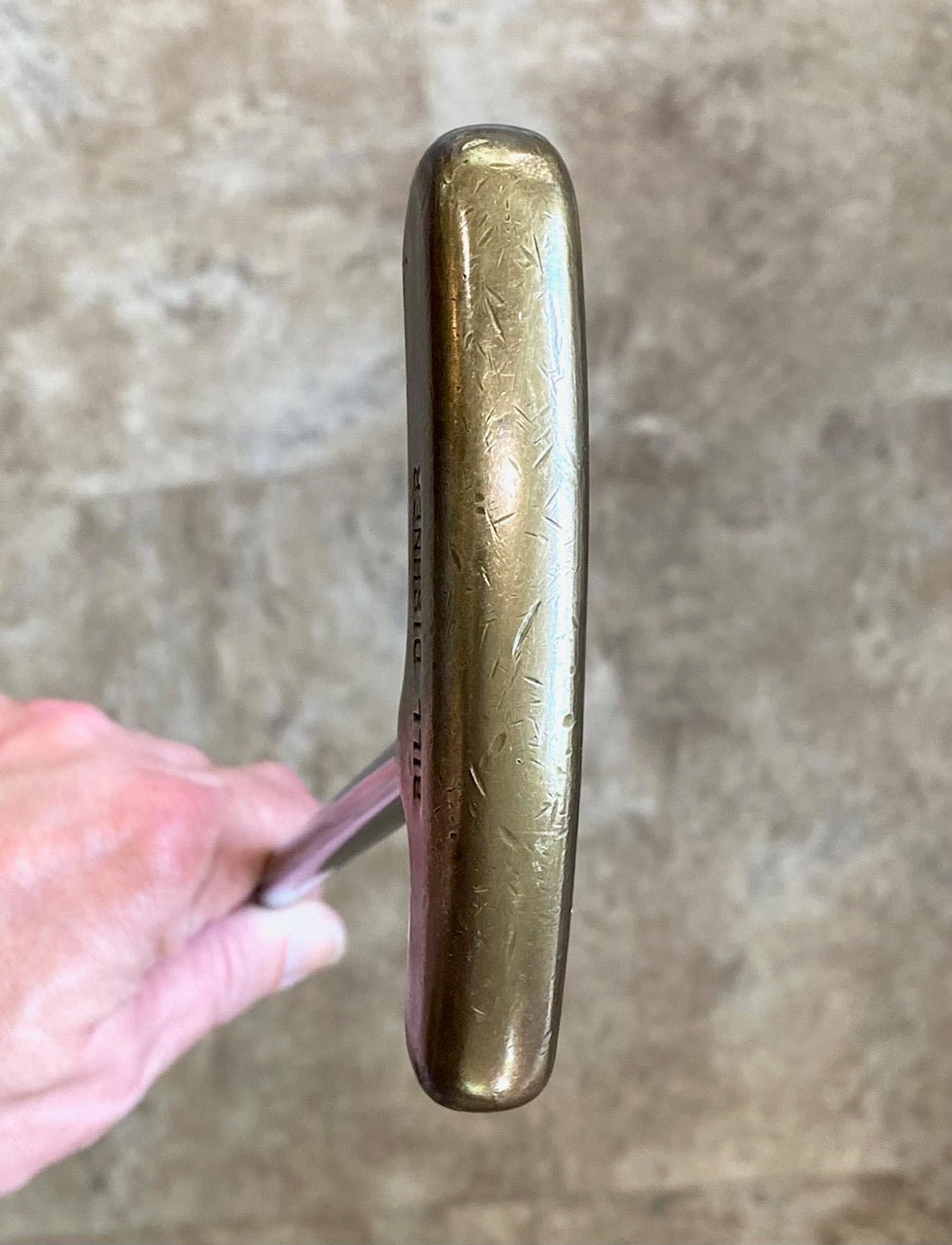 Vintage Bill Dishner Wooden Grip 35.25" Putter Golf Club