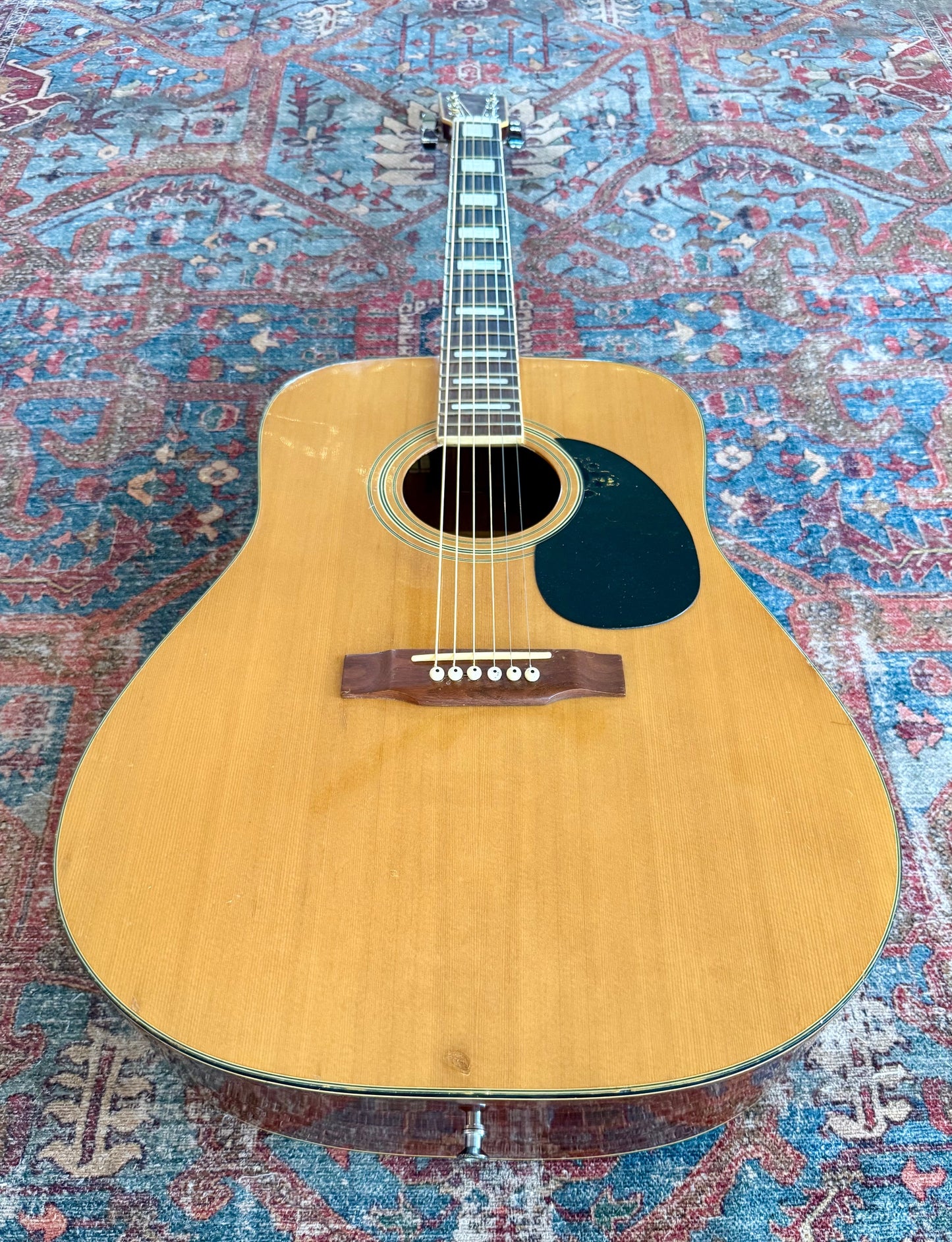 Vintage Hyundai 704 Acoustic Guitar Circa Late 70's W/Case