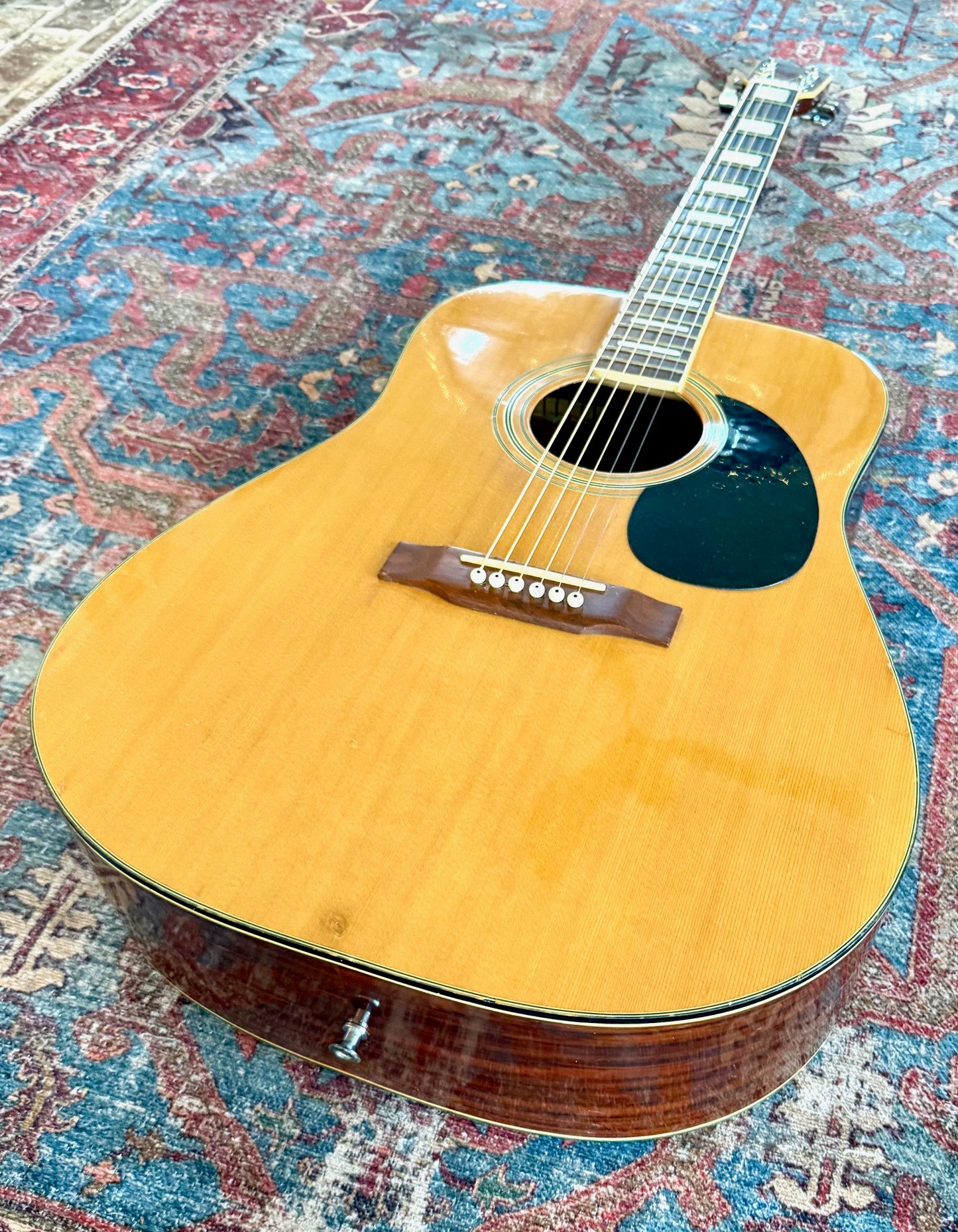 Vintage Hyundai 704 Acoustic Guitar Circa Late 70's W/Case