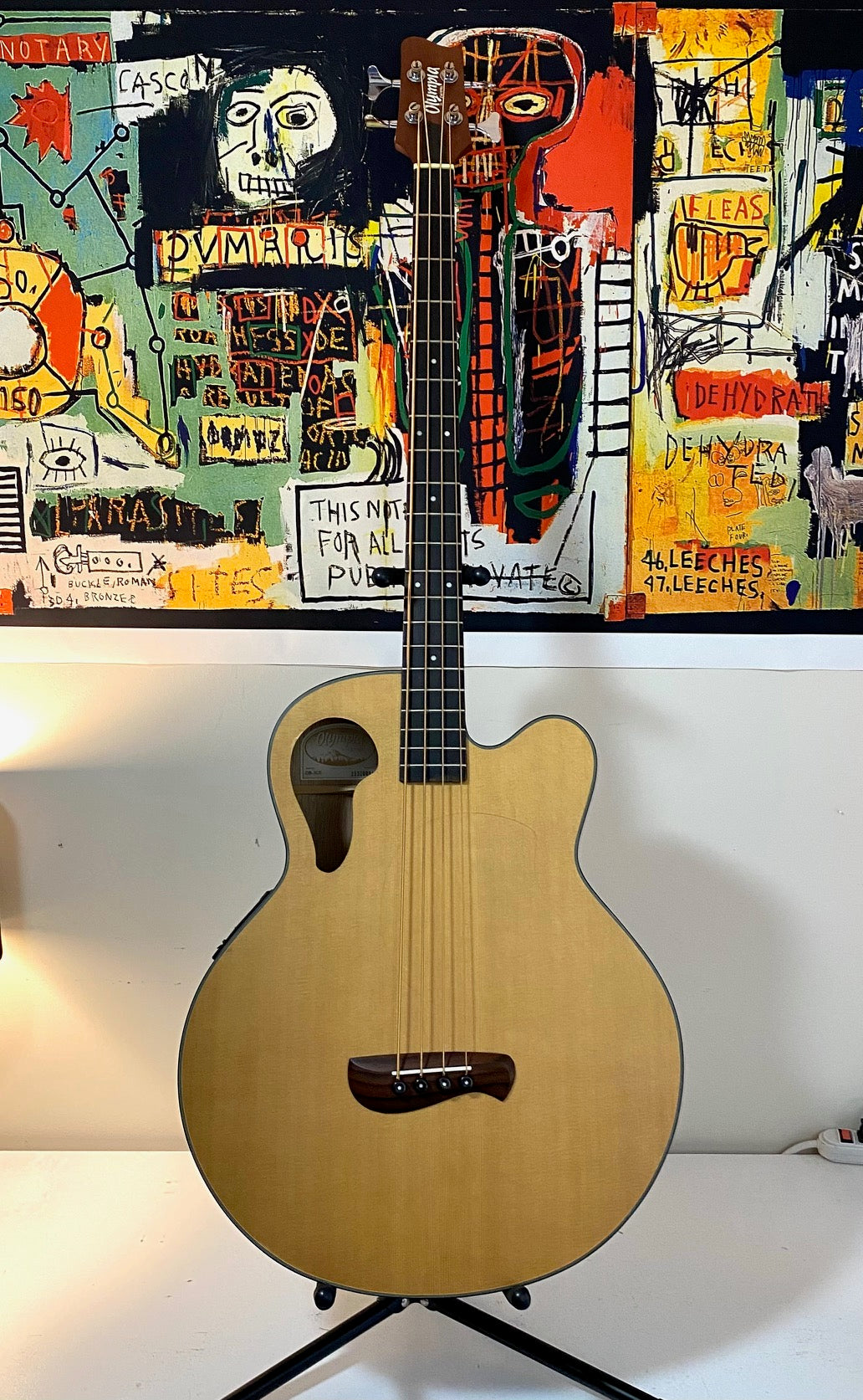 Olympia by Tacoma OB-3CE Acoustic Electric Bass Guitar LIKE NEW