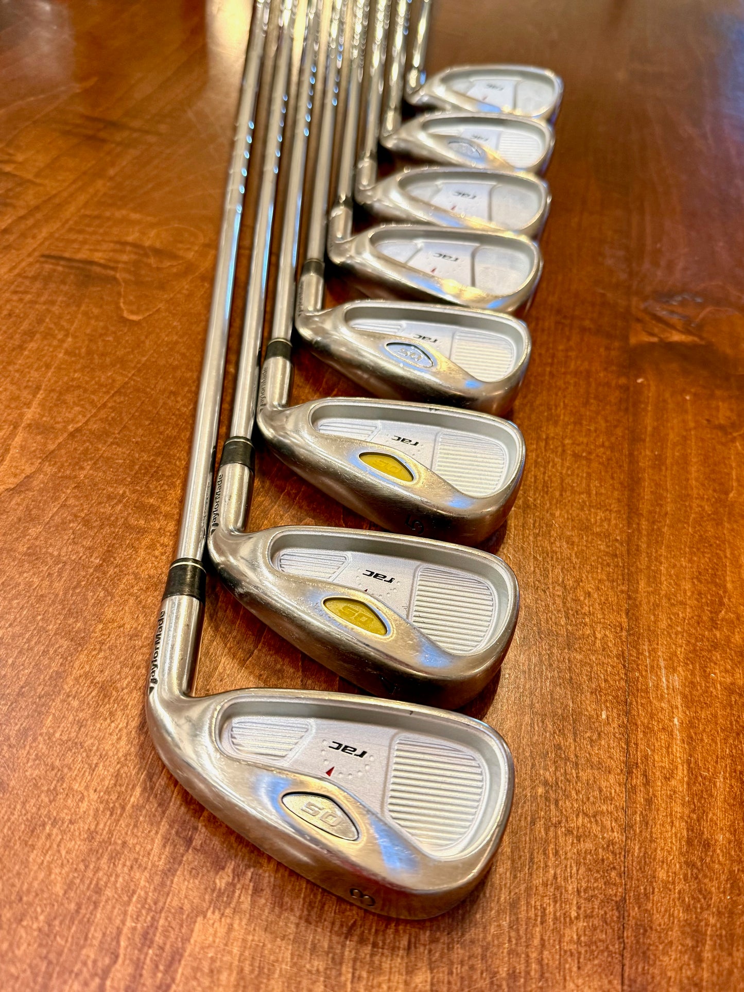 TaylorMade RAC OS Set of Irons/Golf Clubs 3-PW NEW GRIPS