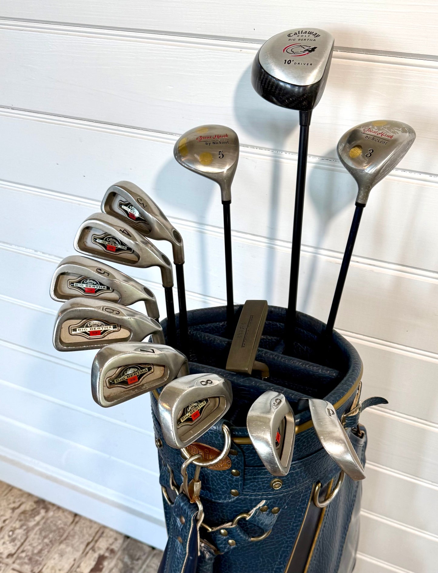 Callaway Big Bertha/Nickent Set of Golf Clubs W/Bag & More