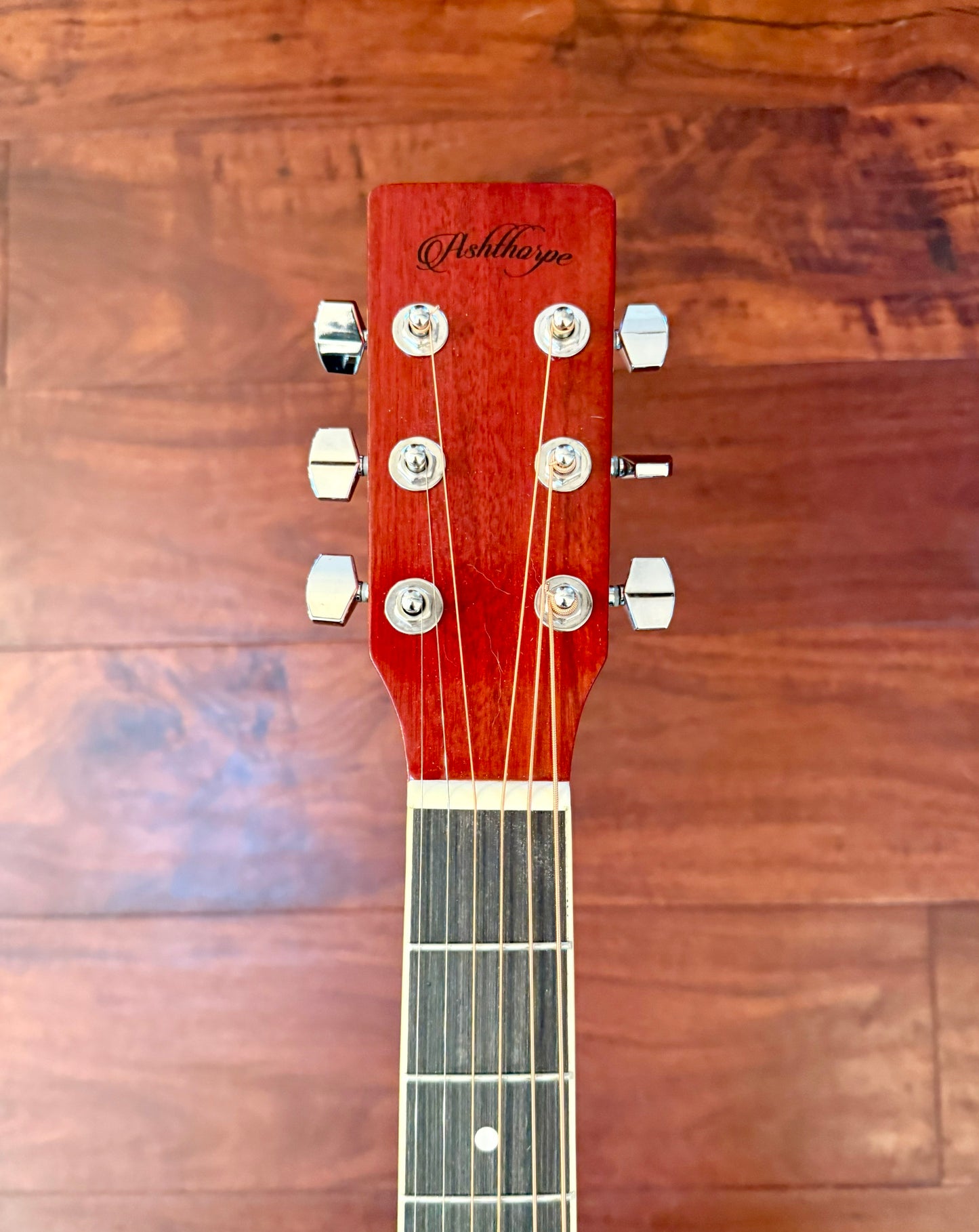 Left-Handed Ashthorpe D98 Acoustic Electric Guitar W/Bag & Extras