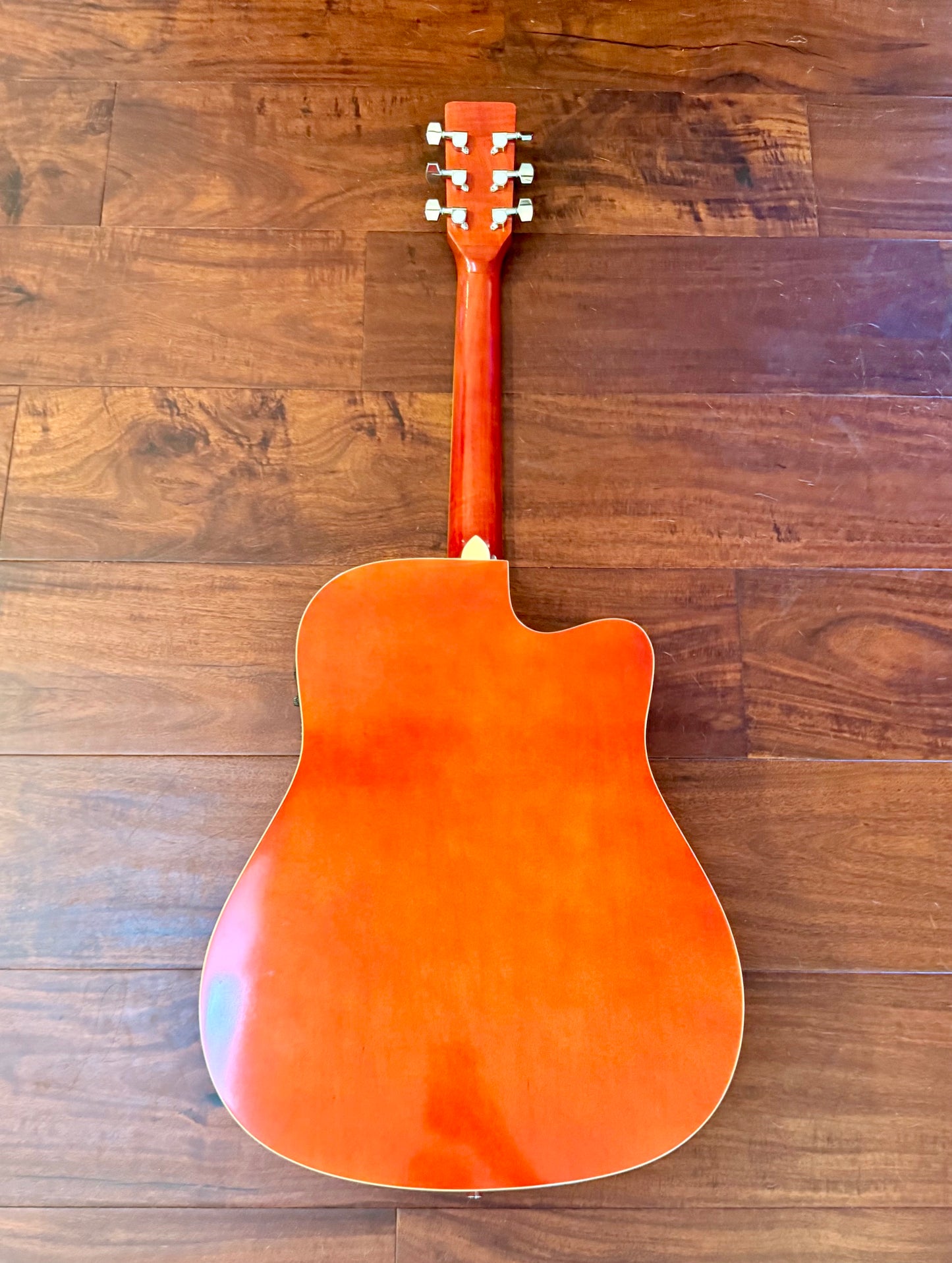 Left-Handed Ashthorpe D98 Acoustic Electric Guitar W/Bag & Extras