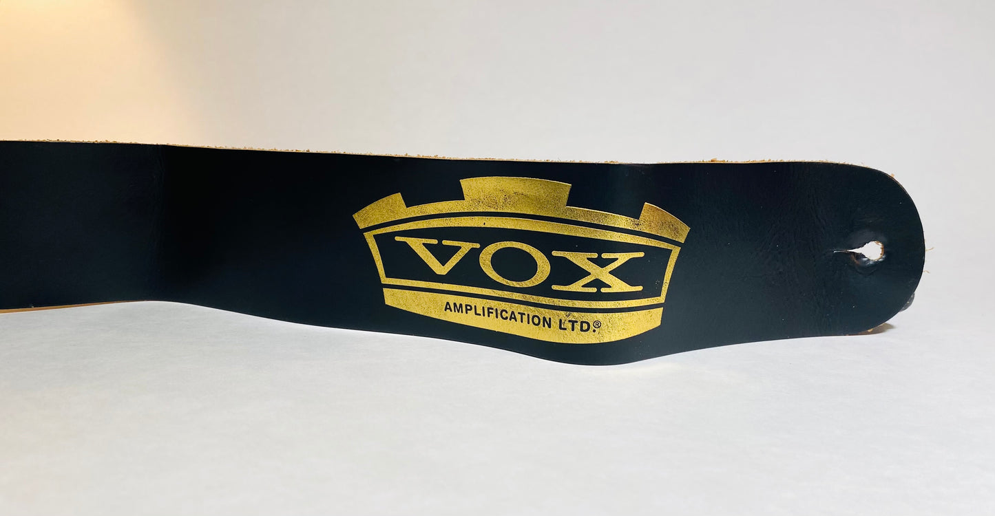 VOX Amplification V1 Genuine Leather Guitar/Bass Strap MINT