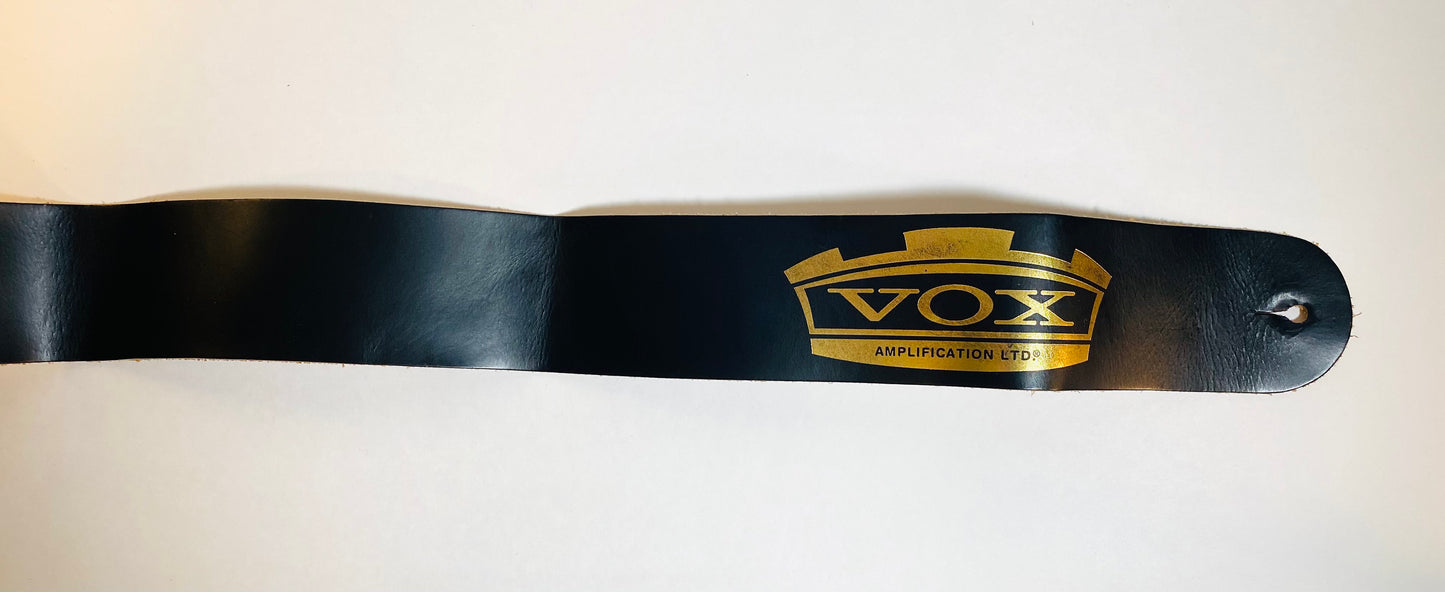 VOX Amplification V1 Genuine Leather Guitar/Bass Strap MINT