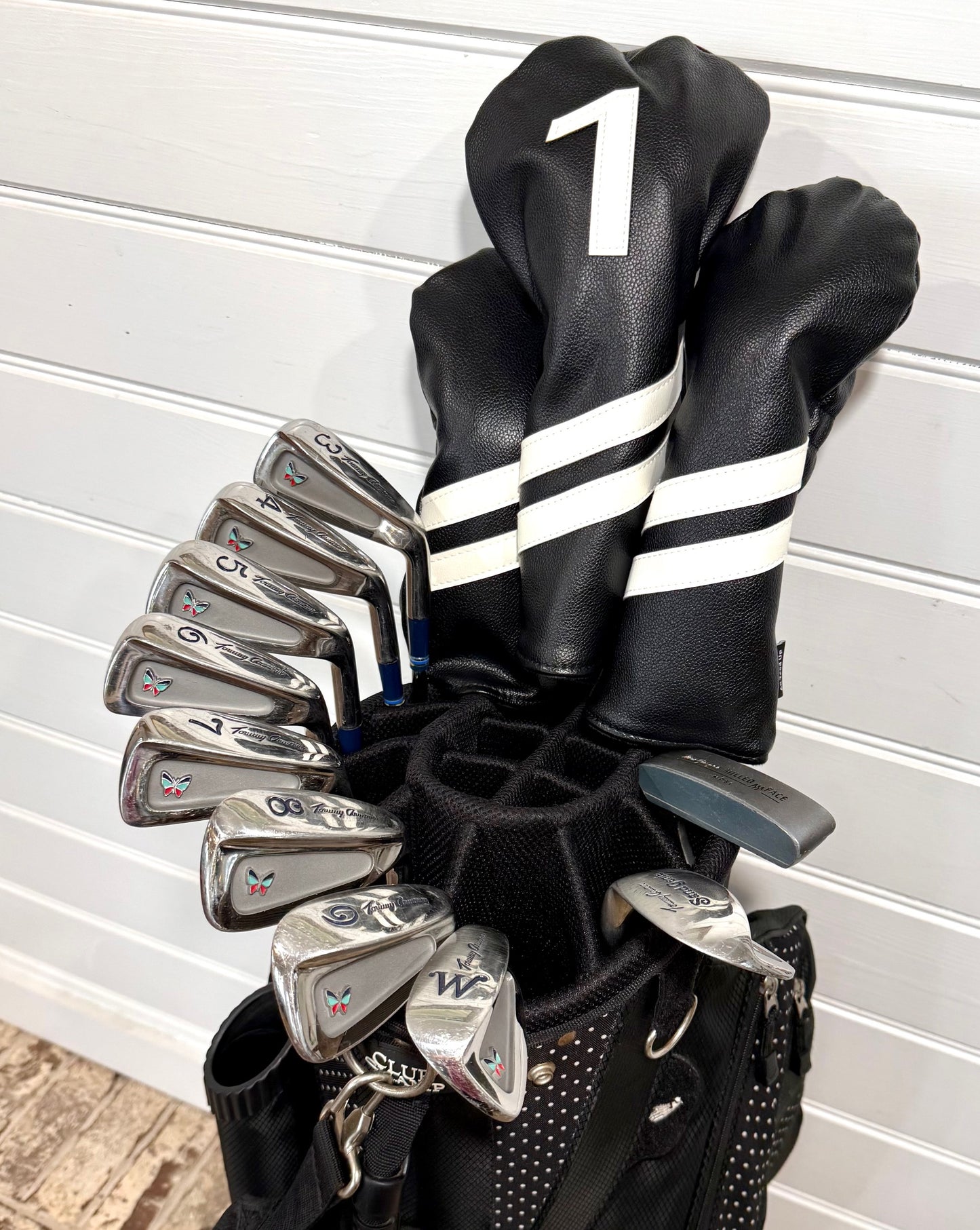 Ladies Petite Set of Golf Clubs. BUTTERFLY/HONMA/TOUR EDGE W/Bag & NEW GRIPS