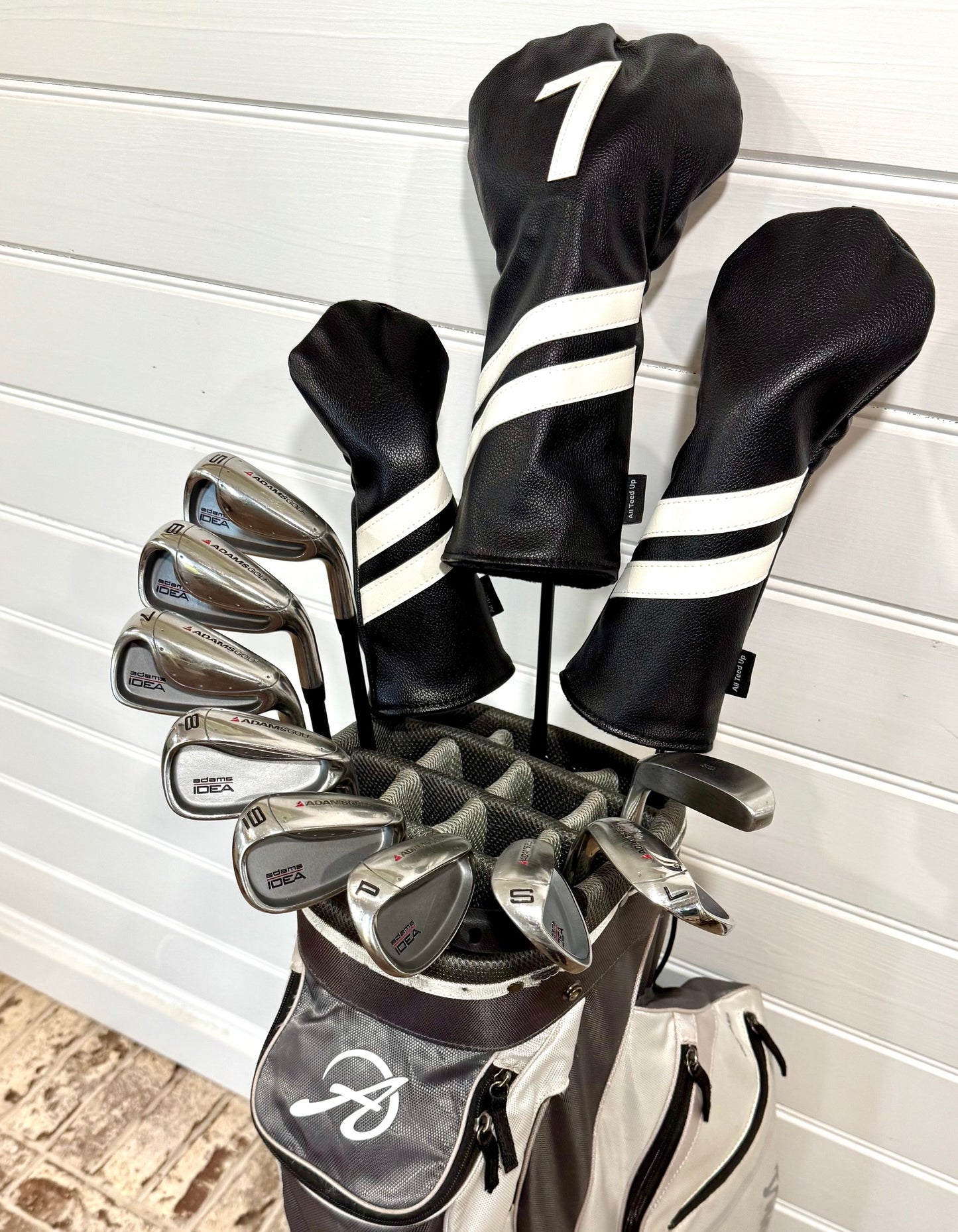 Adams IDEA/Tight Lies/Warrior Set of Golf Clubs W/Bag & Extras
