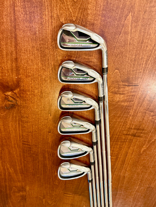 TaylorMade RocketBallz Set of Irons 4-9 Stiff Steel