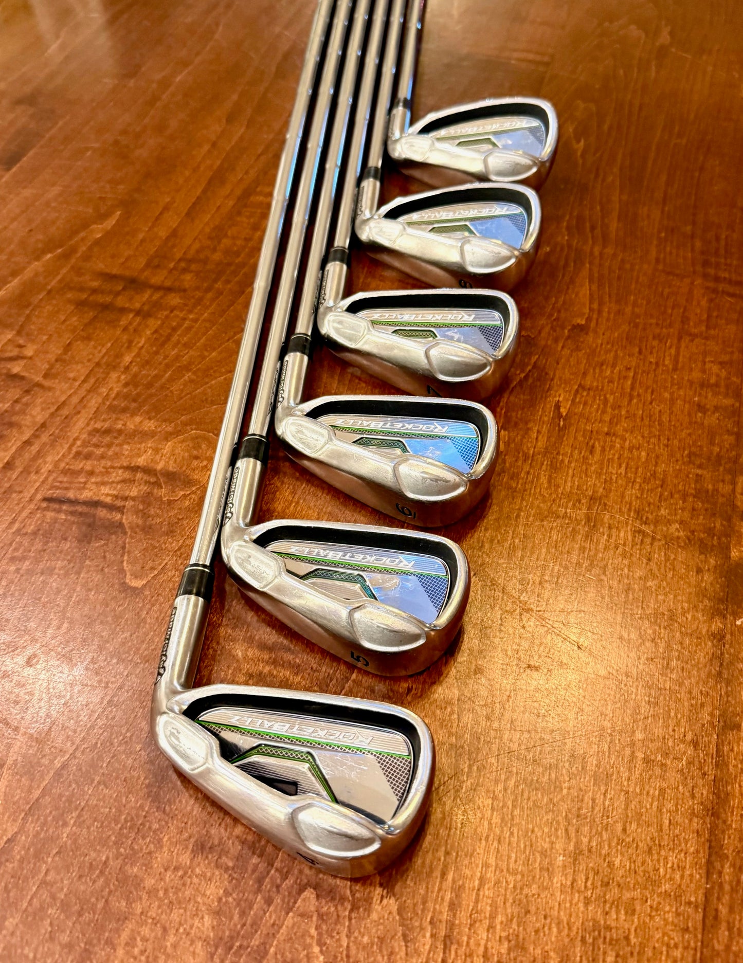 TaylorMade RocketBallz Set of Irons 4-9 Stiff Steel