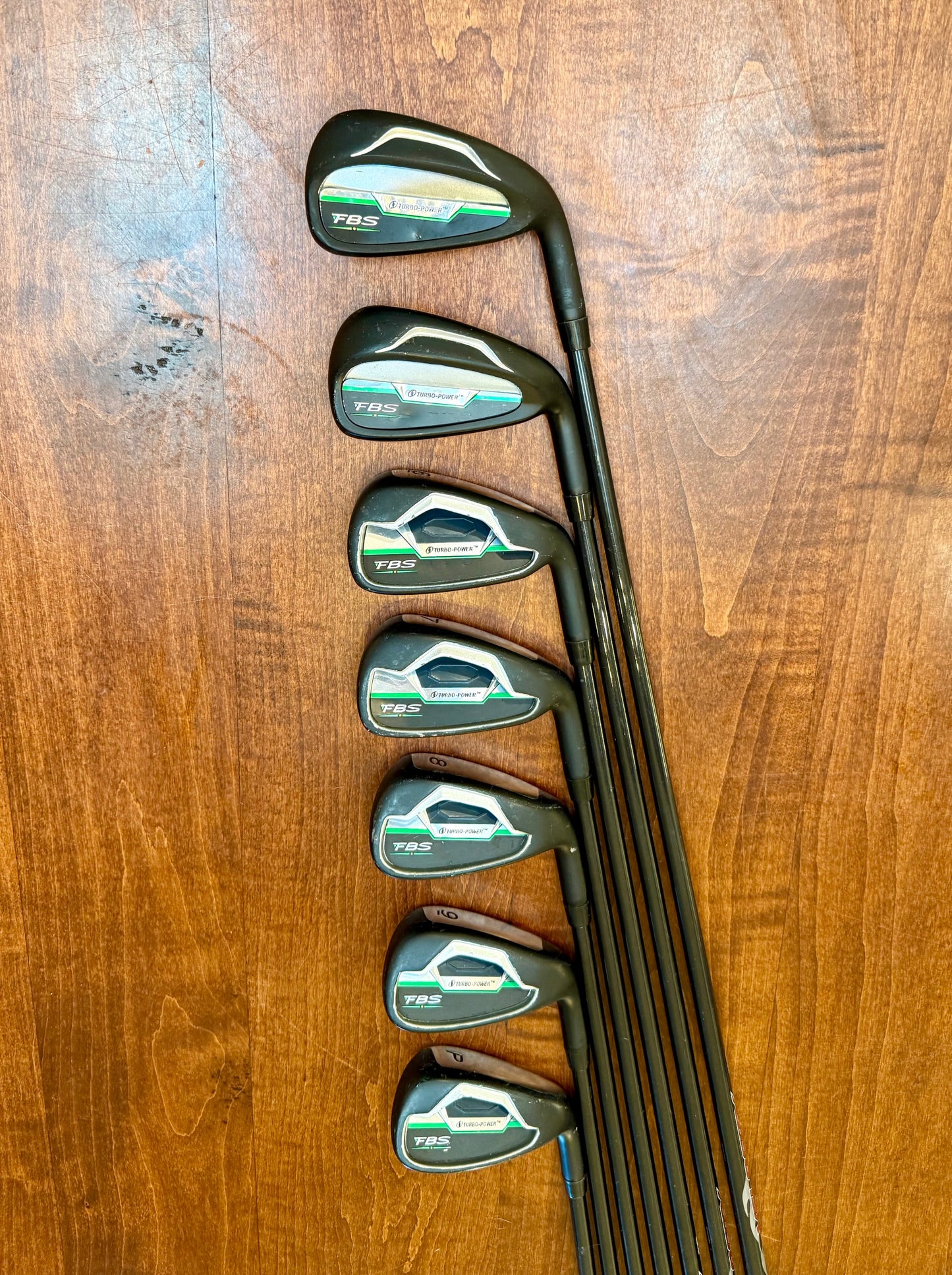 Turbo Power FBS Black Set of Shorter Irons 4-PW